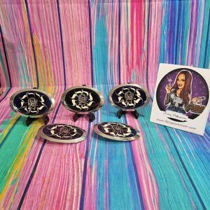 Smoking Biker or Zig Zag on Blue Epoxy Belt Buckle